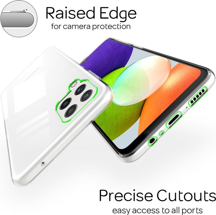 Actual product image Nalia Clear silicone mobile phone case (Samsung Galaxy A22)