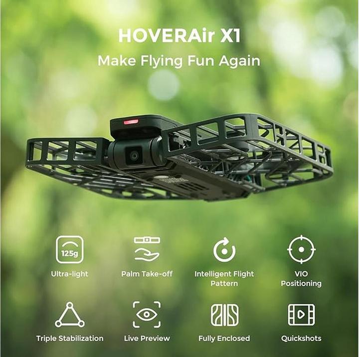 Produktbild HoverAir X1 Combo (11 min, 125 g, 12 Mpx)