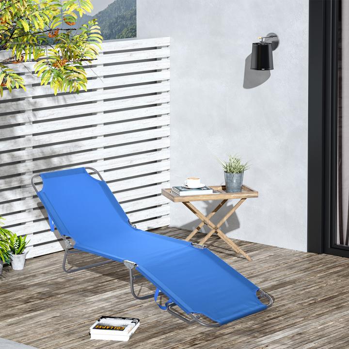 Image du produit Outsunny Bain de soleil avec dossier inclinable (187 cm)