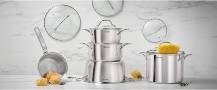 Produktbild Tefal B864SA74 (Pfannenset + Topfset, Edelstahl)