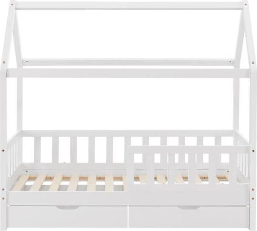 Image du produit Juskys Lit d'enfant Marli avec coffre de lit et sommier à lattes (80 x 160 cm)
