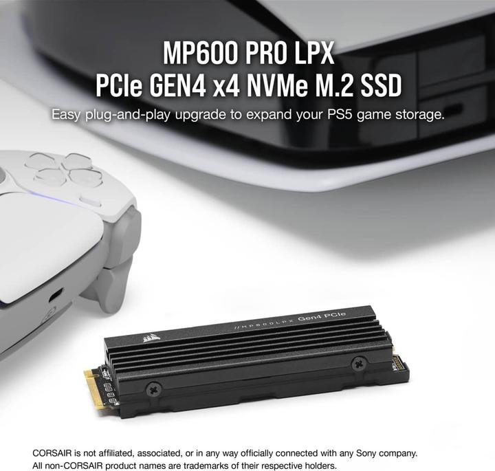 Actual product image Corsair MP600 Pro LPX (4000 GB, M.2 2280)