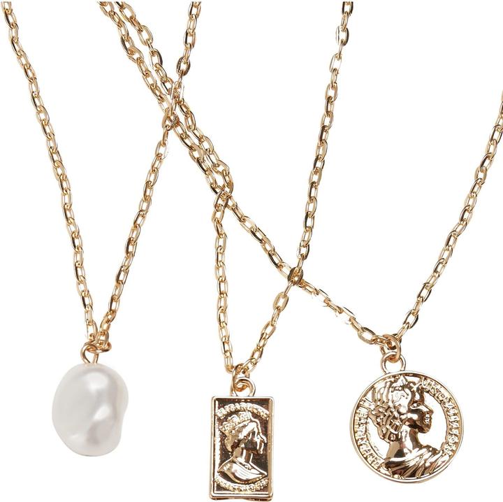 Immagine prodotto Urban Classics Collana di base di perle a strati (50% di ferro, 50% zinco)