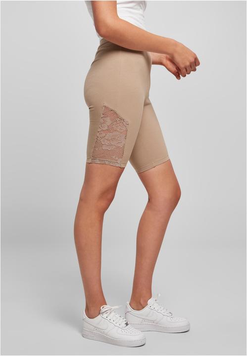 Actual product image Urban Classics Ladies High Waist Lace Inset Cycle Shorts - 16956 (M)