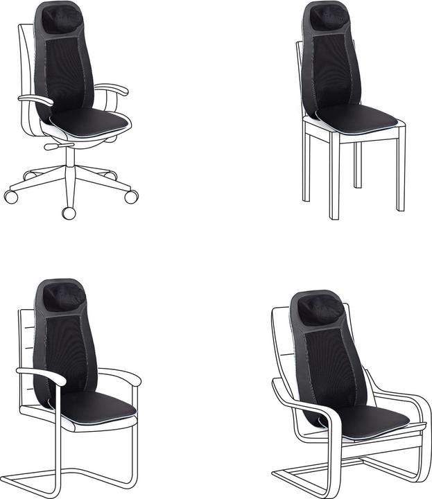 Actual product image Medisana Shiatsu massage seat cover
