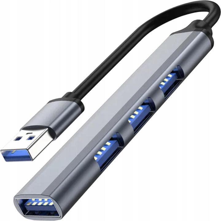 Immagine prodotto JTI Hub USB a 4 porte - alluminio (USB-A, 4 Porti)