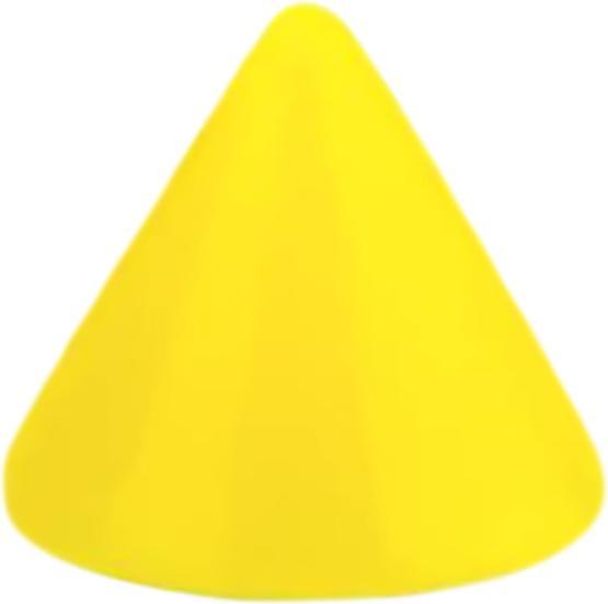 Star Piercing Micro Cone Neon gelb (ohne Messing, Acryl)
