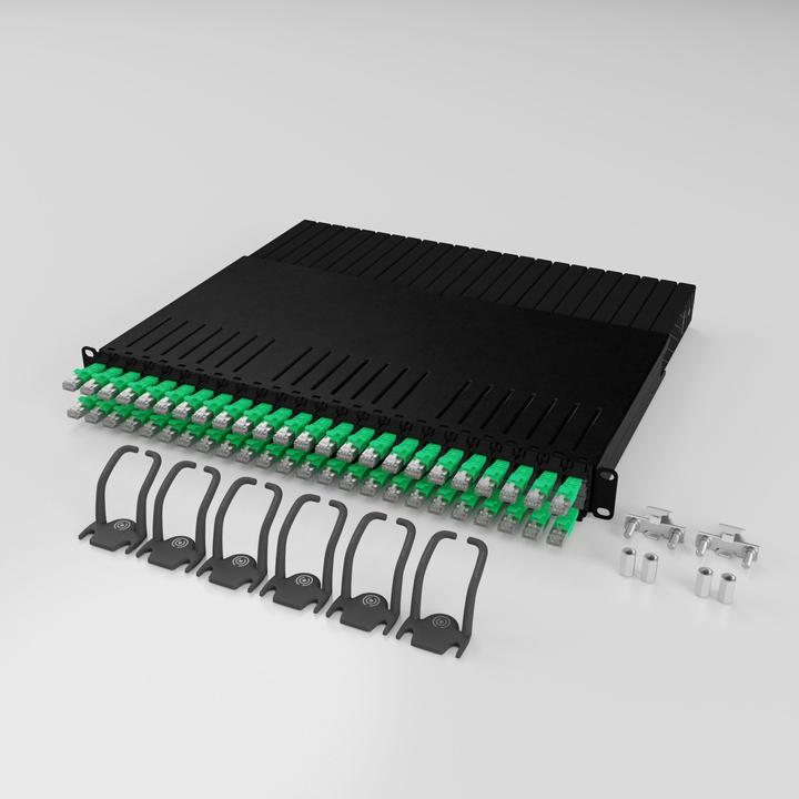 Produktbild PATCHBOX one / 8RU / Cat 6A, UTP, 0.8 m, Grün (U/UTP, CAT6a, 0.80 m)