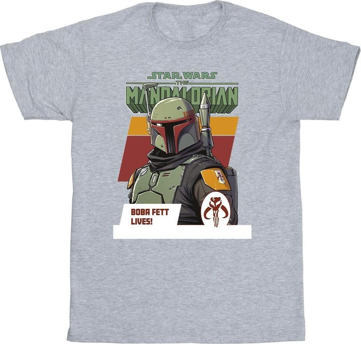 Produktbild Star Wars The Mandalorian Boba Fett Lives TShirt Jungen (140, 146)