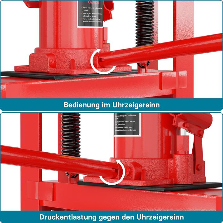 Produktbild Wiltec 30T Hydraulikpresse 500mm Werkstattpresse Rahmenpresse Dornpresse Stahl