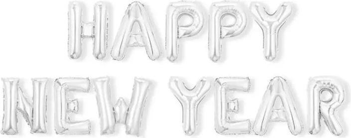 Produktbild Hermex Neujahr Ballon Happy New Year Folienballon Silvester Set