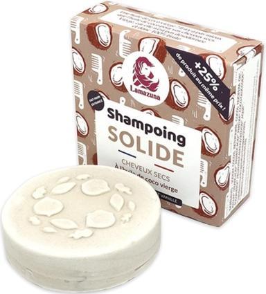 Lamazuna Festes Shampoo für trockenes Haar natives Kokosnussöl - 70ml - (70 ml, Festes Shampoo)