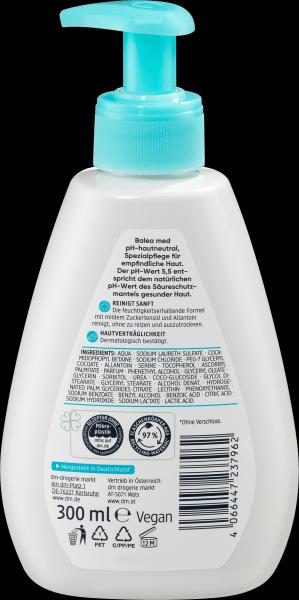 Immagine prodotto dm Balea MED Lozione Lavante pH 5,5 Pelle Neutra Senza Sapone (Lozione di sapone, 300 ml)