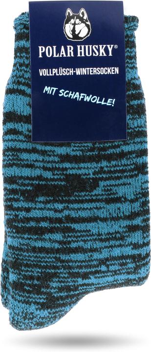 Image du produit Polar Husky Farbige Vollplüsch-Socken mit Wolle (Une unité par pack, 35 - 38)