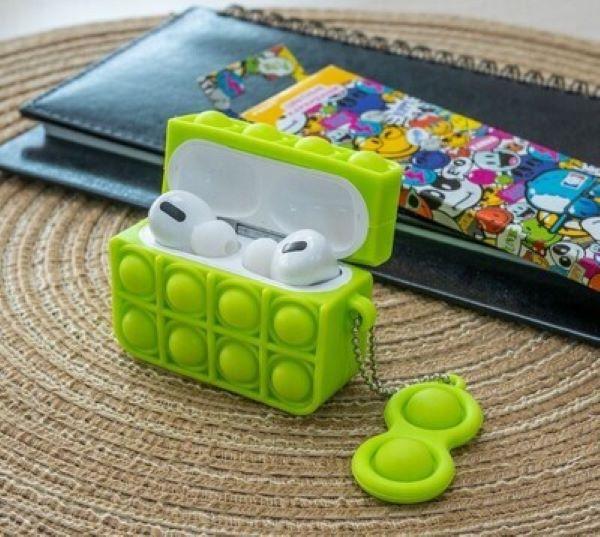 Actual product image Ambiance1 AirPods Pro Case Case Pop it Fidget Green No.02.2 (Headphone sleeve)