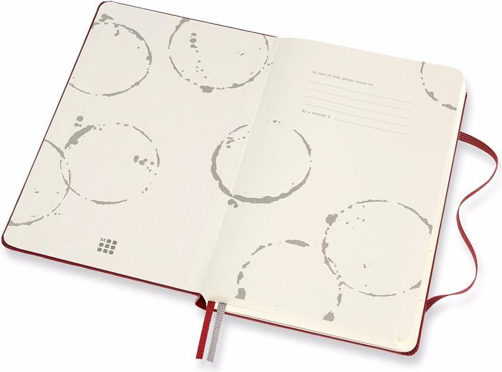 Actual product image Moleskine Passion Journal L/A5, Wine, Hard Cover, Darkred (A5, Special ruling, Hardcover)