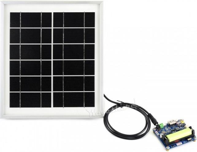 Produktbild WaveShare Solar Panel, 6V / 5W, mit 3,5x1,35mm Hohlstecker