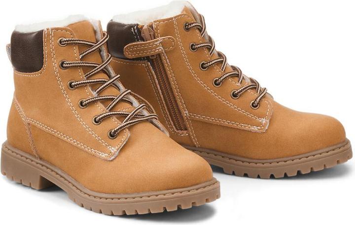 Actual product image La Redoute Collections Lined boots with lacing and zip fastening (38)