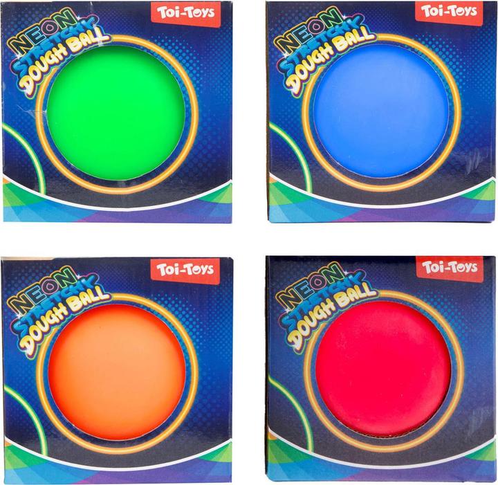 Immagine prodotto Toi-Toys Divertente palla da modellare al neon, 10 cm