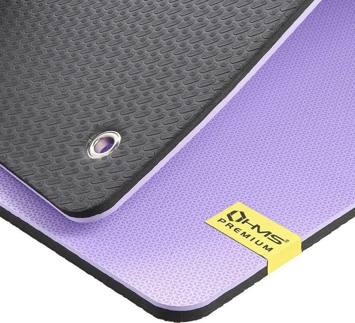 Image du produit HMS Premium MFK07 Tapis de fitness club violet avec trous (15 mm)