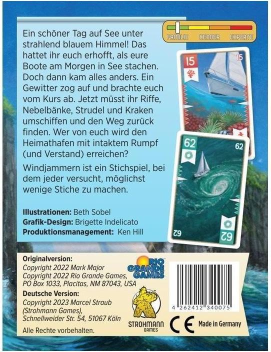 Produktbild Strohmann Games STRD0017 - Windjammern, Kartenspiel, für 3-6 Spieler, ab 10 Jahren (DE-Ausgabe) (Deutsch)