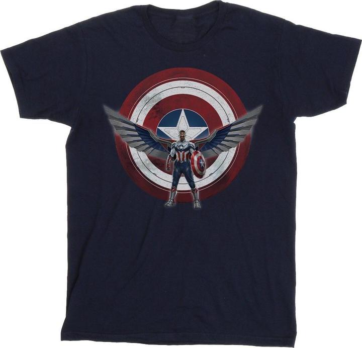 Produktbild Falcon And The Winter Soldier Captain America Shield Pose TShirt (XL)