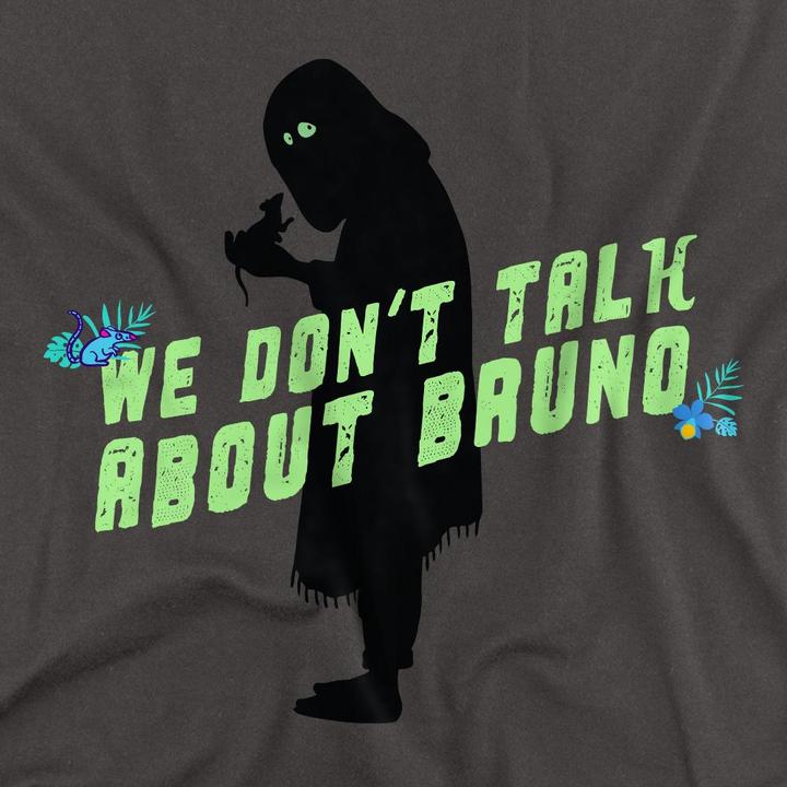 Actual product image Universal Textiles Unisex Adult We Don't Talk About Bruno Silhouette T-Shirt (XXL)