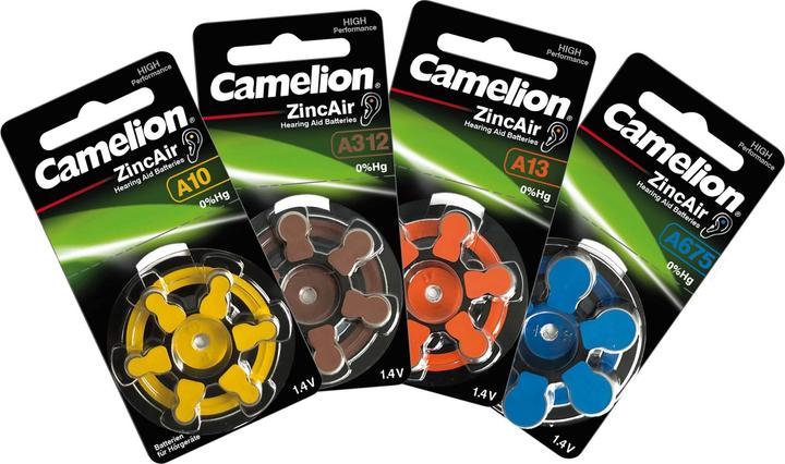 Immagine prodotto Camelion A675 - Batteria usa e getta - PR44 - Zinco-aria - 1,4 V - 6 pezzi - Argento (5 pz., PR44, 620 mAh)
