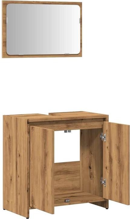Immagine prodotto VidaXL 2-tlg. Badmöbel-Set Artisan-Eiche Holzwerkstoff