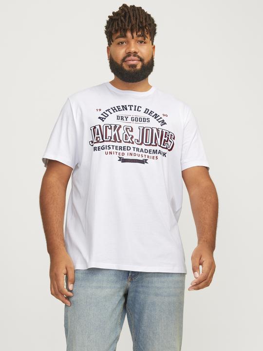 Produktbild Jack & Jones Jjelogo Tee Ss O-Neck 2 Col Aw24 S Pls (6XL)