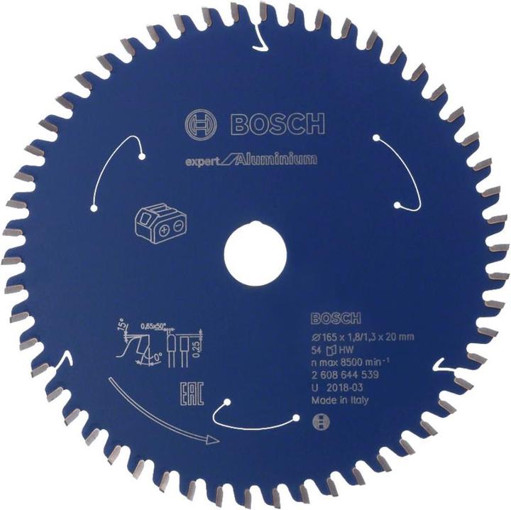 Actual product image Bosch Professional Zubehör Circular saw blade Expert for aluminum for cordless saws,190 x 1.8/1.3 x 30, 54 teeth