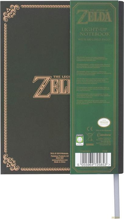 Immagine prodotto Paladone Products ZELDA - Triforce - Cahier lumineux A5 (A5, Righe)
