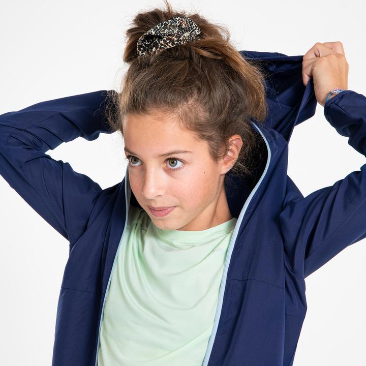 Produktbild Kiprun Laufjacke Kinder winddicht - Wind Jacket marineblau/grau (122)
