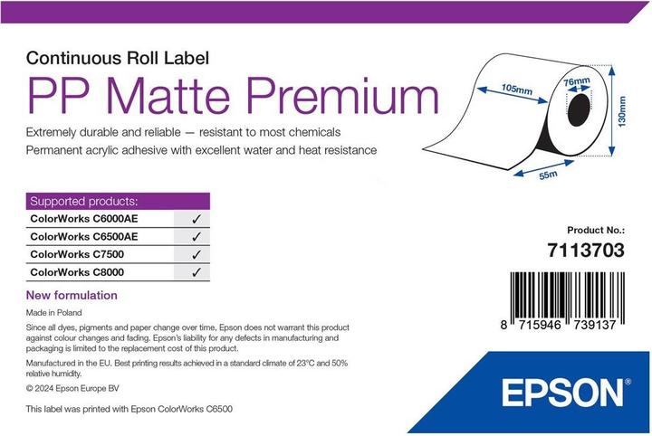 Epson Pp Matte Label Premium