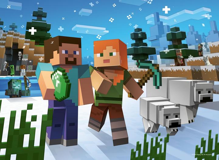 Image du produit Ravensburger Puzzle Minecraft 4x100pzs (100 pièces)