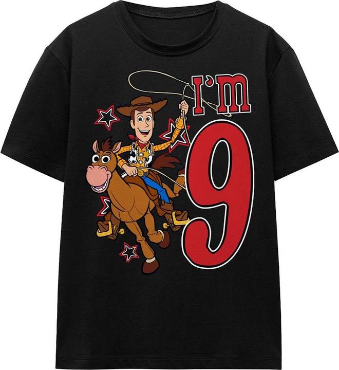 Immagine prodotto Toy Story I'm 9 Maglietta Compleanno Legno Adulto Unisex (L)