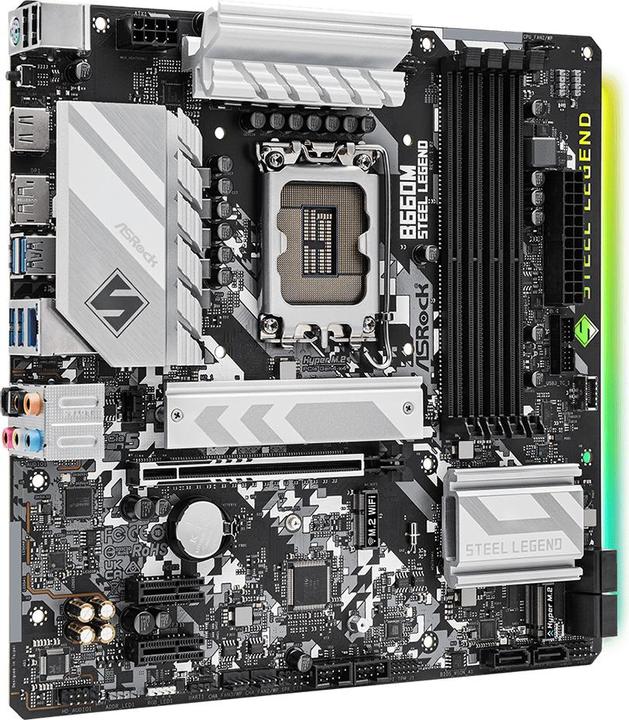 Actual product image AsRock B660M Steel Legend (LGA 1700, Intel B660, mATX)