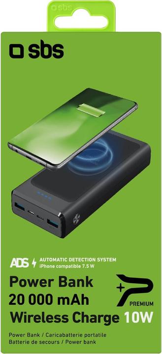 Actual product image SBS Power bank (20000 mAh, 10 W, 74 Wh)