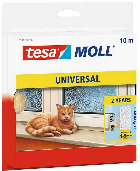 tesa 2x tesamoll UNIVERSAL foam gasket, self-adhesive, for insulation, pack of two