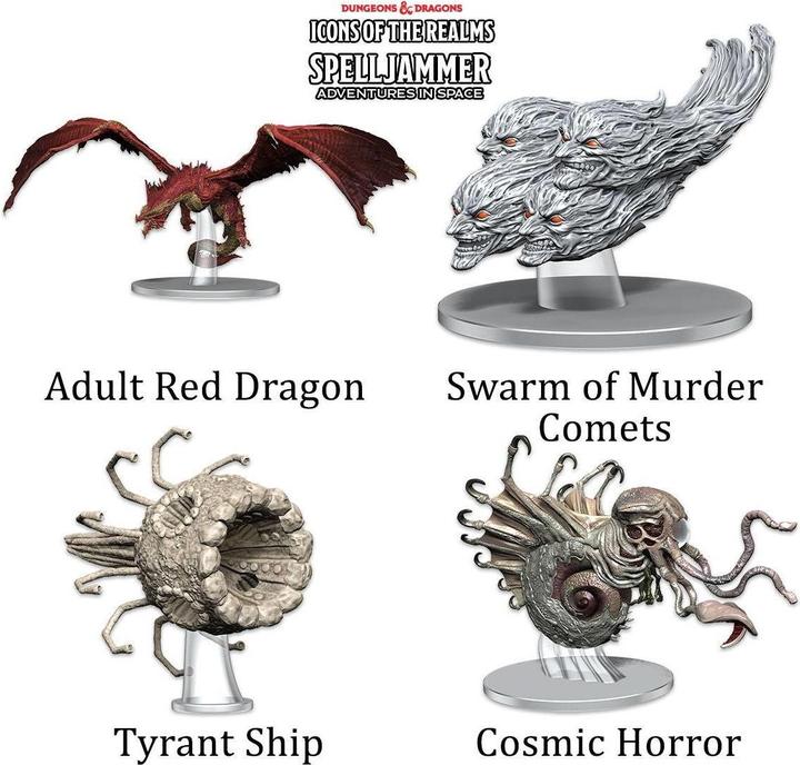 Actual product image Wizkids Miniatures set D&D SJ Threats from the Cosmos 4 pcs.