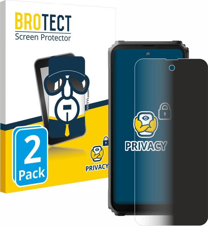Actual product image BROTECT Anti-spy privacy film Blue light protection film (2 Piece, Blackview BL9000)