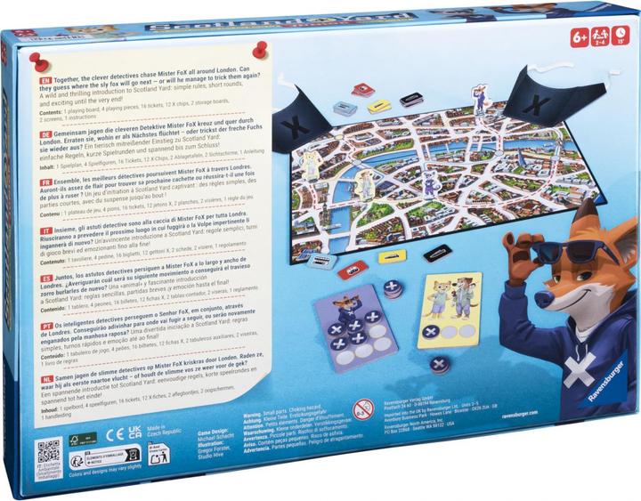 Produktbild Ravensburger Scotland Yard Junior (Deutsch, Portugiesisch, Englisch, Italienisch, Niederländisch, Französisch, Spanisch)