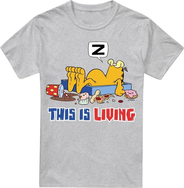 Immagine prodotto Garfield This Is Living Maglietta Uomo (M)