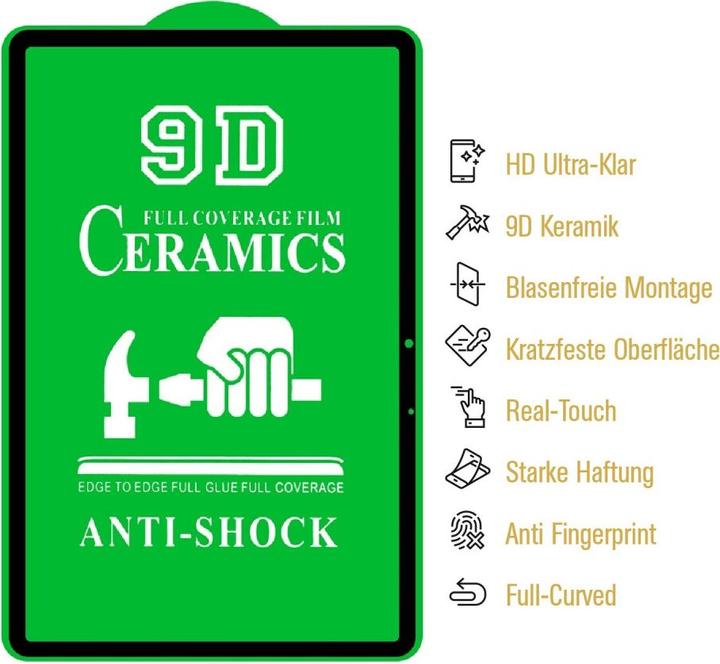 Actual product image Protectorking 4x Ceramic-Glass Full Cover HD Klar (4 Piece, Galaxy Tab S8 Ultra)