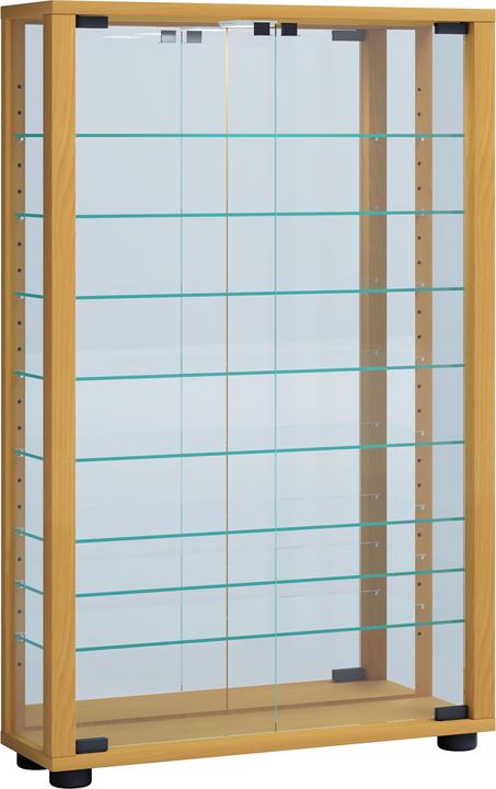 Immagine prodotto VCM Vetrina da collezione Vetrina a pavimento Vetrina di vetro Vetrina a ripiani di vetro Vetrina di (59 x 18 x 91 cm)