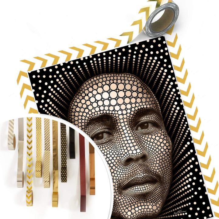 Image du produit Trenddeko Ben Heine - Circlism : Bob Marley (24 x 30 cm)