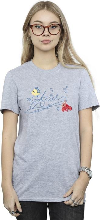 Actual product image Disney Womens/Ladies The Little Mermaid Ariel Cotton Boyfriend T-Shirt (S)