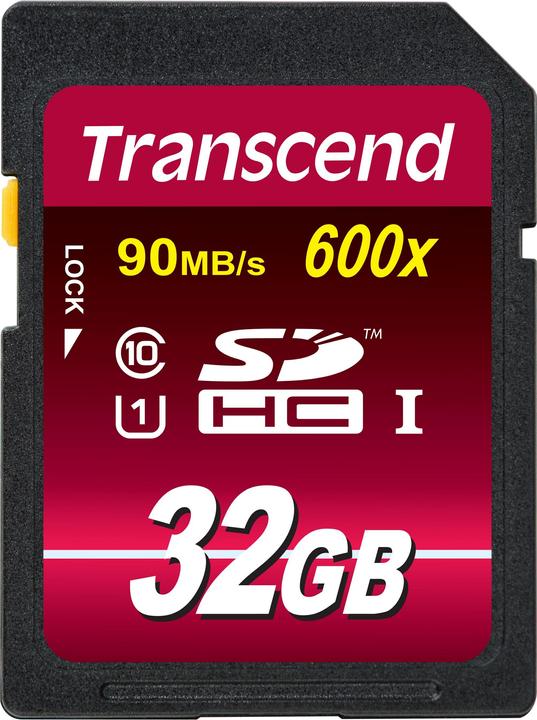 Produktbild Transcend SDHC Ultimate 600x (32 GB, SDHC, U1, UHS-I)