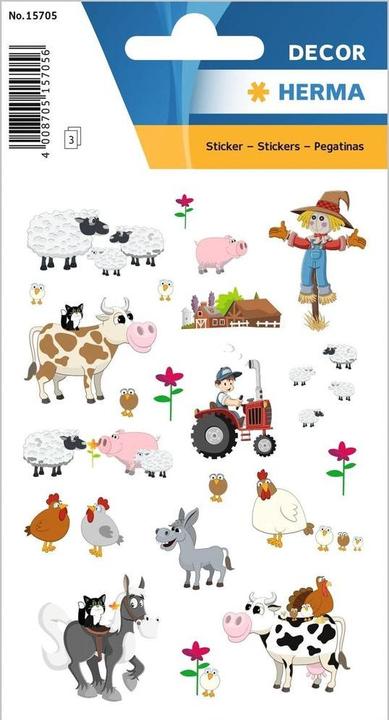 Actual product image Herma Farm stickers