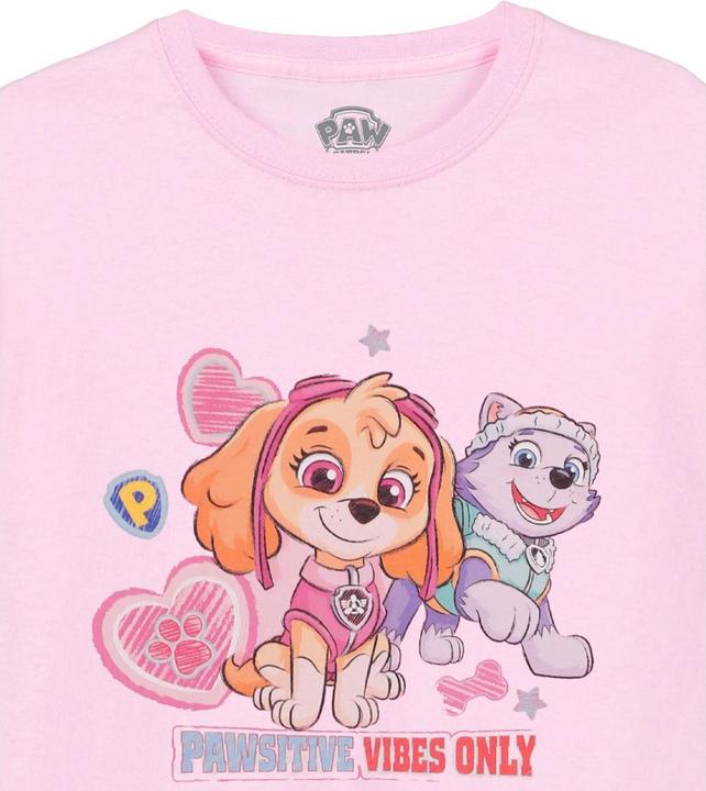 Image du produit Paw Patrol - T-shirt PAWSITIVE VIBES ONLY - Fille (128)